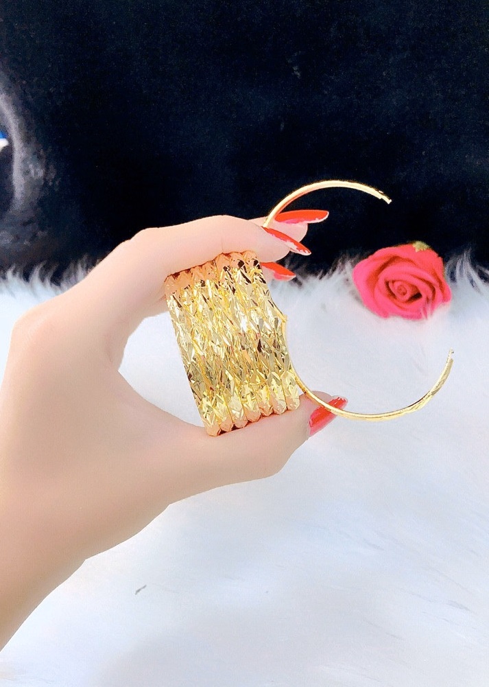 Bộ Vòng Xi Men Bạch Kim  Khóa Bấm Mẫu 130.06.03 - Khóa Bấm Dễ Sử Dụng