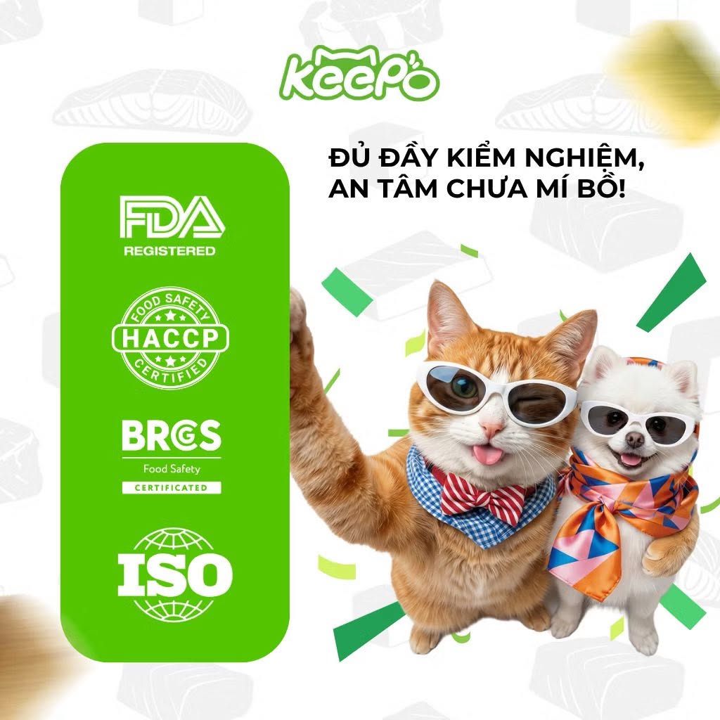[SEAL 1KG] Hạt cho mèo Keepo K1 &amp; K2 - Đạm 30%, Đẹp lông da khỏe, Tiêu búi lông, Hỗ trợ tiêu hóa