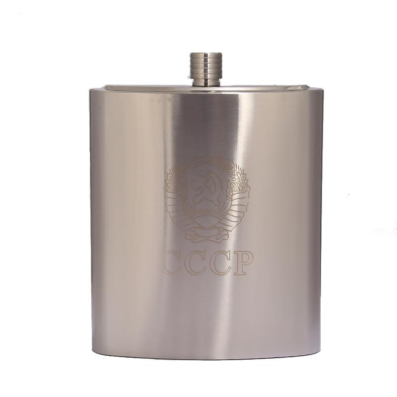Bình đựng nước 3,5 Lit Inox 304 cccp kèm bao da như hình, hàng dày 0,6mm có tặng 1 LY+ 1 PHỄU- 128 Xách Tay