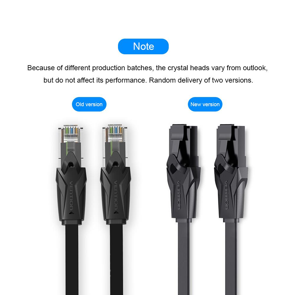 Cáp VENTION Ethernet Cat 6 Cáp mạng phẳng tốc độ nhanh Gigabit Cáp LAN RJ45 cho doanh nghiệp gia đình 40m / 131,23ft