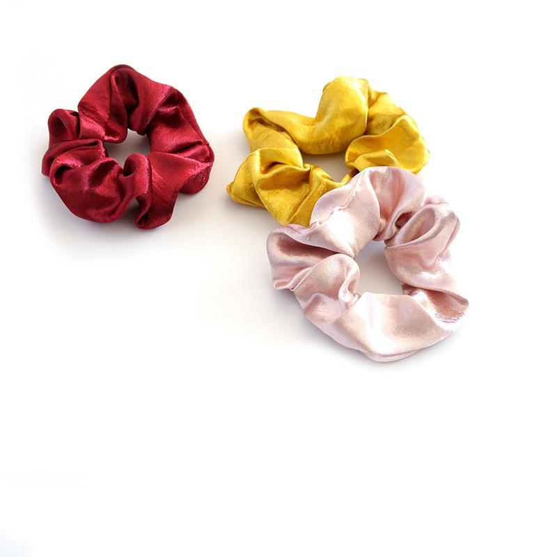 Scrunchies lụa cột tóc màu pastel trơn cao cấp iLita - Dây buộc tóc scrunchie set dễ thương sang trọng