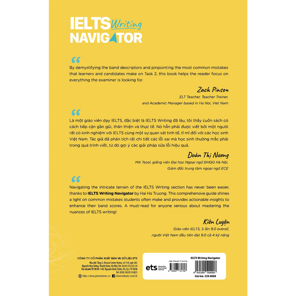 Sách - IELTS Writing Navigator - Dò Trúng Lỗi, Sửa Đúng Lỗi