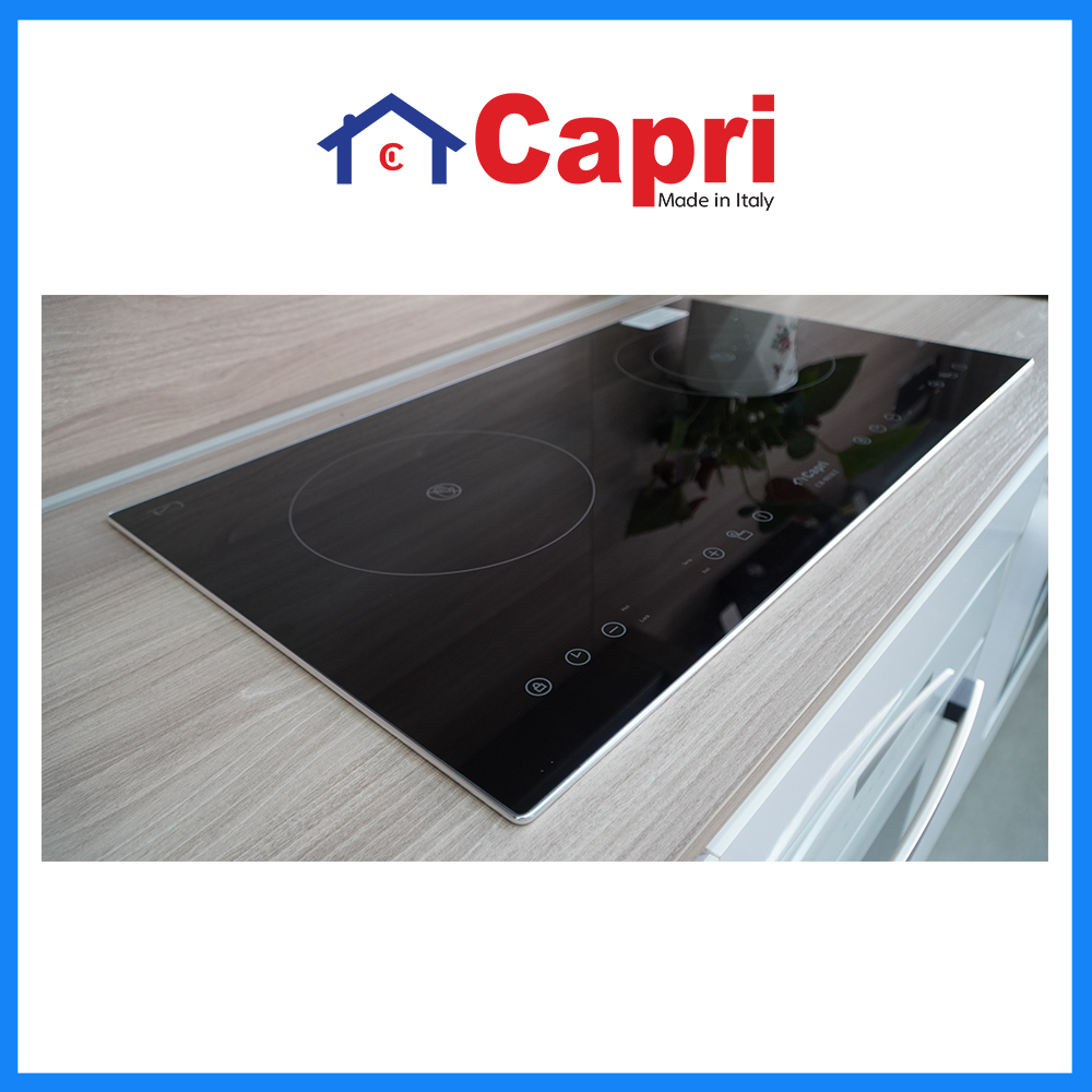 Bếp hồng ngoại đôi Capri CR-803KT | Hàng chính hãng | Nhập khẩu Malaysia | Thiết kế bo viền kim loại sang trọng