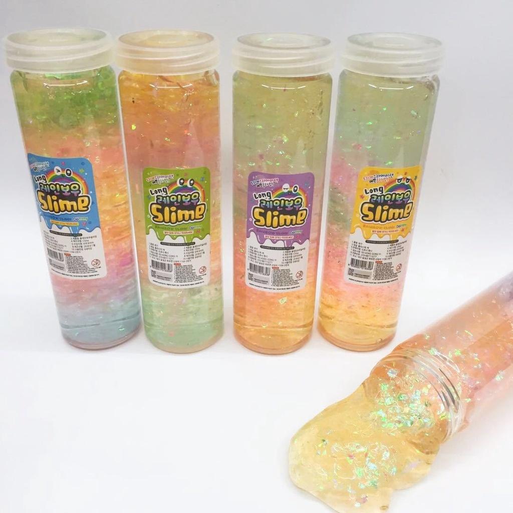 Slime KIM TUYẾN SAO GIẤY dẻo mềm bóng phồng mix 3 màu cực đẹp Đồ chơi hũ slam chất nhờn ma quái squishy