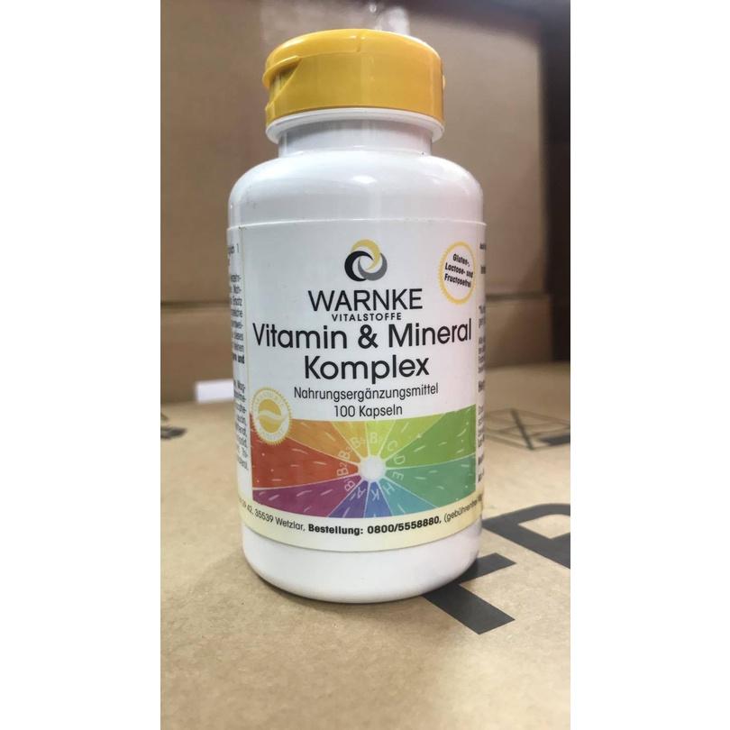 Vitamin Tổng Hợp Warnke Vitamin und Mineral Komplex, Bổ Sung 18 Vitamin Và Khoáng Chất, GIúp Cơ Thể Khỏe Toàn Diện, 100V