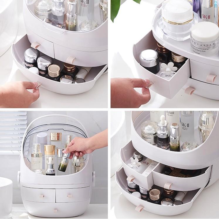 Hộp đựng mỹ phẩm có quai xách thuận tiện