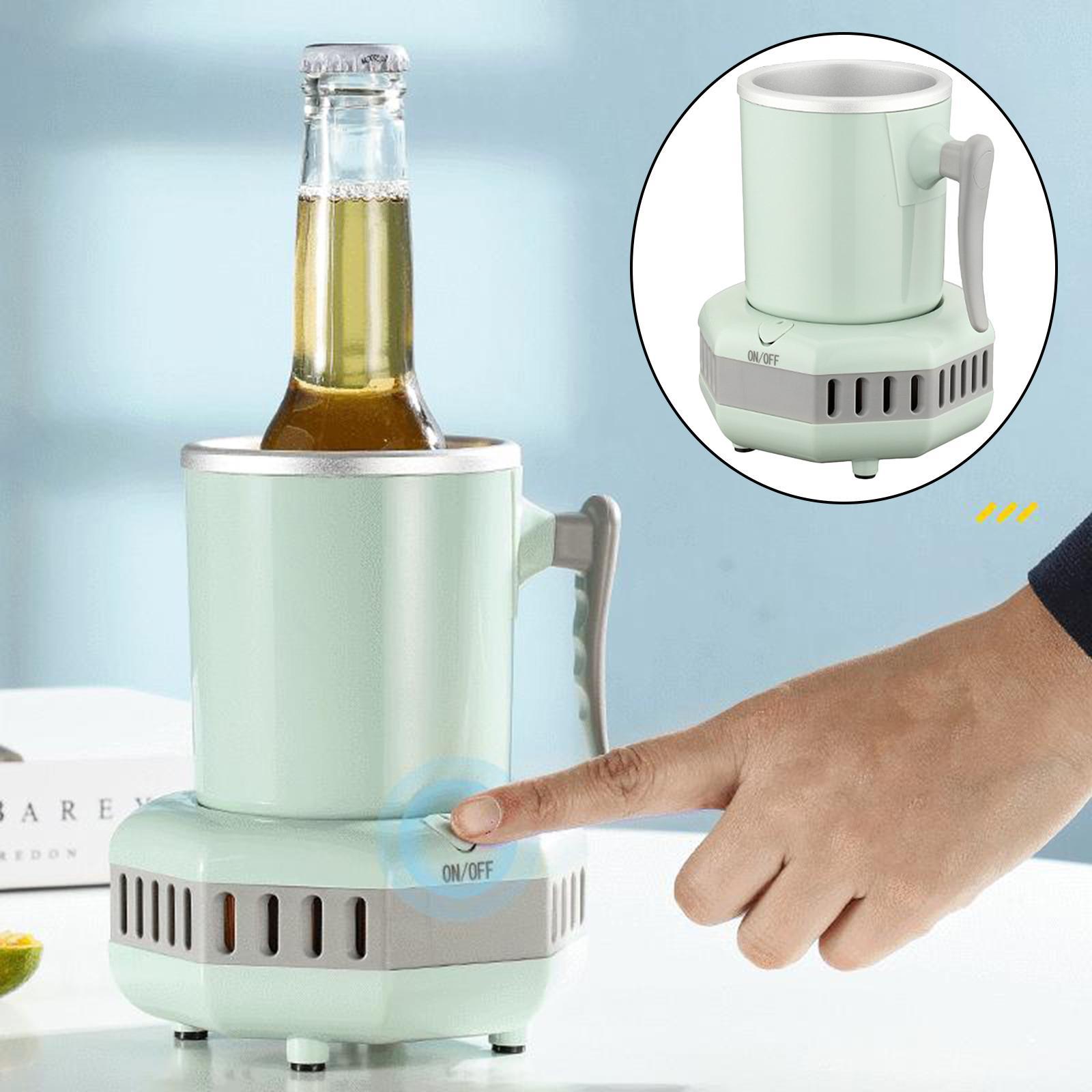 Mini Electric Beverage Cup Cooler Ice Making Kettle Mini Fridge UK Plug