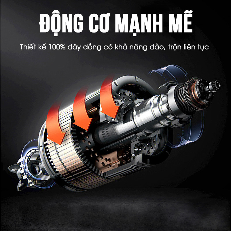 Máy trộn, đảo bột, thịt, cá, chà bông, thực phẩm công nghiệp đa năng 50L nằm ngang - Dễ sử dụng, năng suất cao