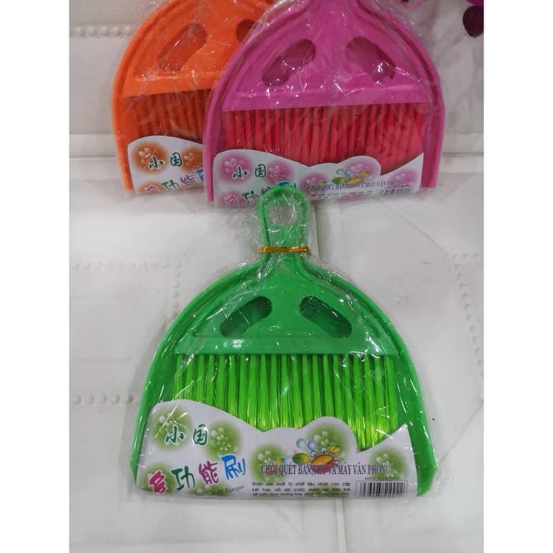 Bộ Chổi và gàu quét máy tính, quét bàn thờ, quét góc học tập mini