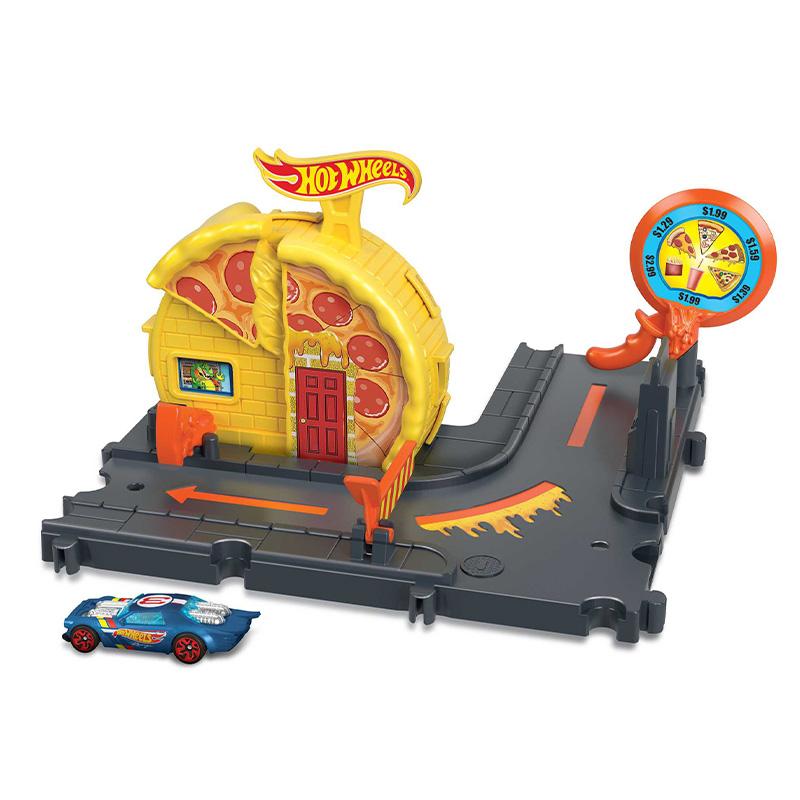 Đồ Chơi HOT WHEELS Trạm Pizza Thần Tốc Hot Wheels City HKX44/HMD53