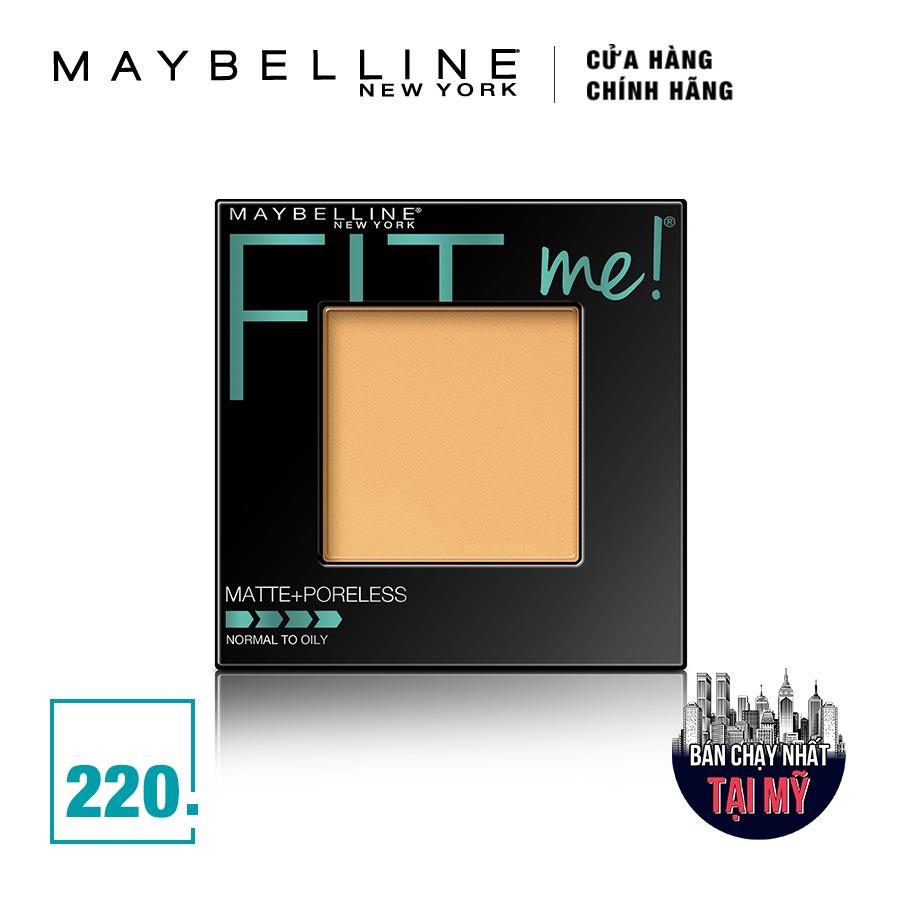 Phấn Mịn Lì Tự Nhiên Maybelline Fit Me Matte + Poreless Màu 220 Natural Beige 9g