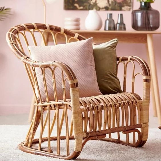 Ghế Tựa Mây Cao Cấp, Thiết Kế Quý Tộc- Rattan Chair With Royal Style- CH0052