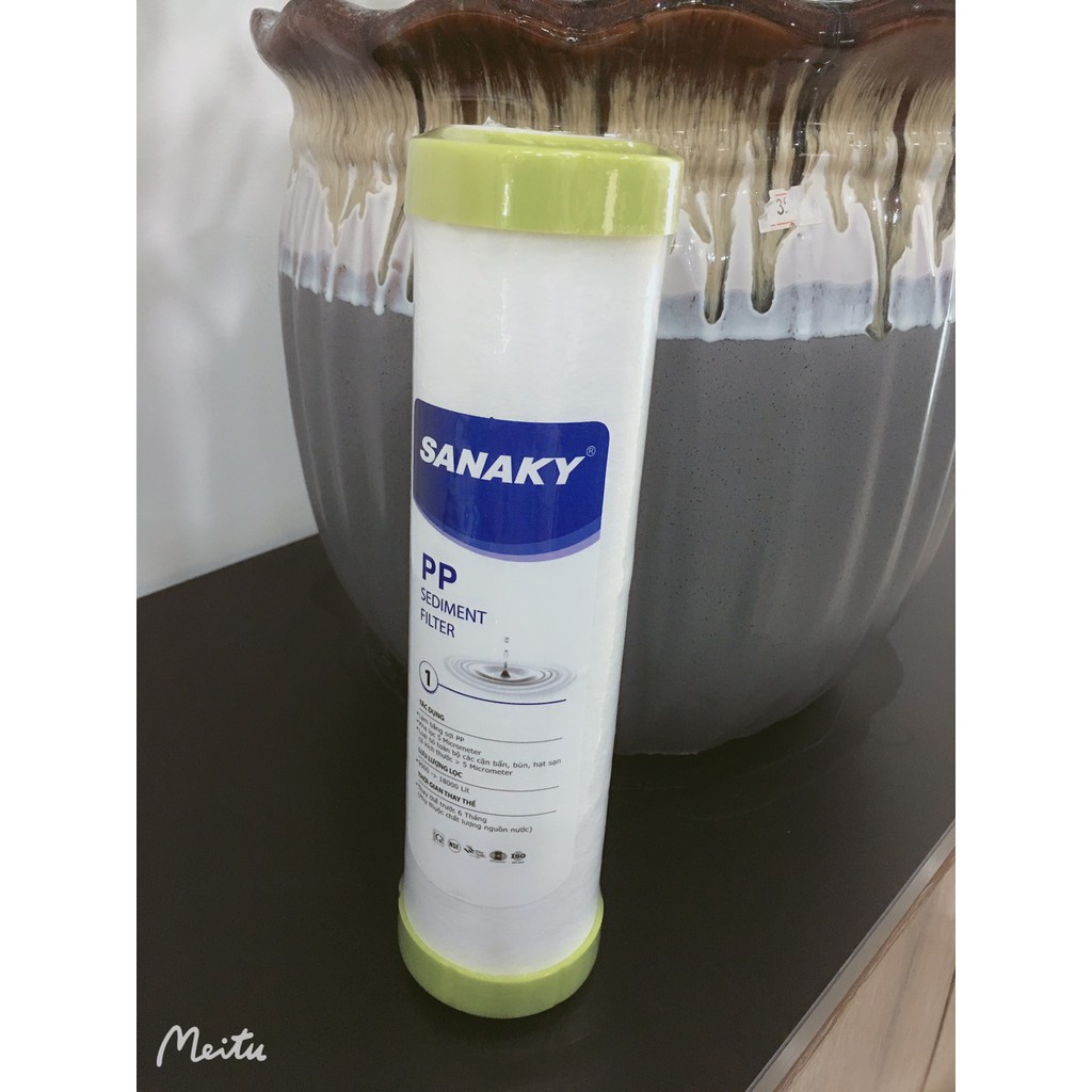 BỘ 3 LÕI LỌC NƯỚC SANAKY, lõi lọc thô dùng cho máy lọc nước R.O gia đình