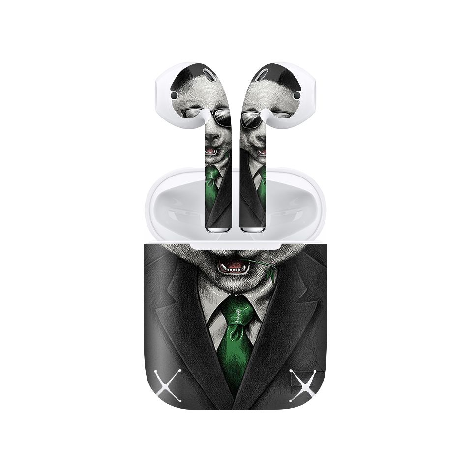 Miếng dán skin chống bẩn cho tai nghe AirPods in hình thiết kế - atk105