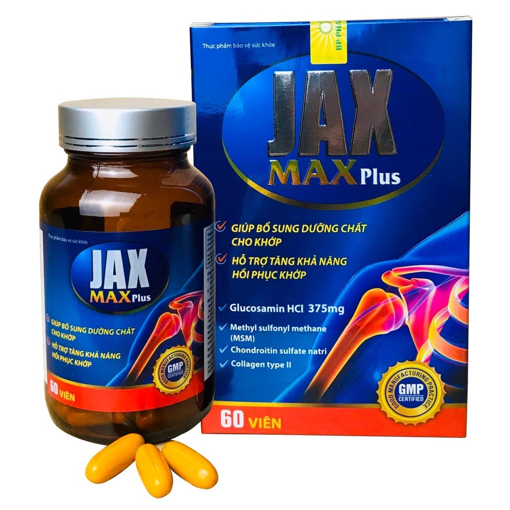 Viên Nang Mềm JAX MAX Plus Giúp Bổ Sung Dưỡng Chất Cho Khớp, Hỗ Trợ Khả Năng Hồi Phục Khớp - Lọ x60 Viên