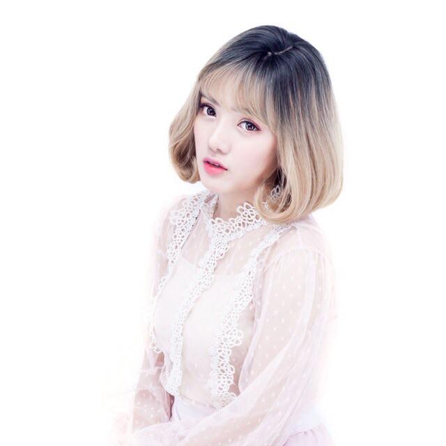 Tóc giả nguyện đầu omber 7 màu - Tặng lưới chùm tóc