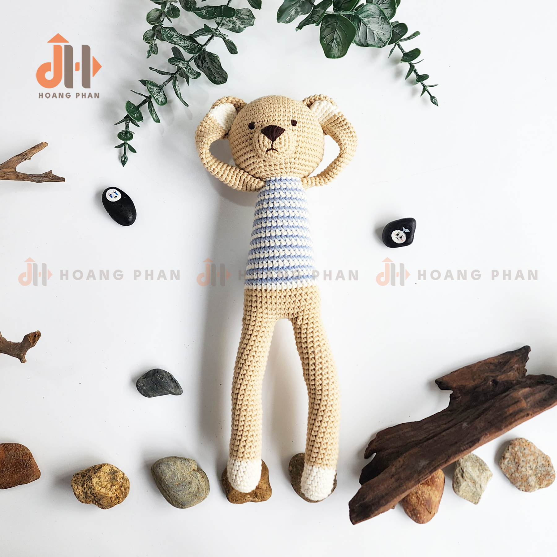 Bộ Quà Tặng Fire - Gấu bông móc len Dano