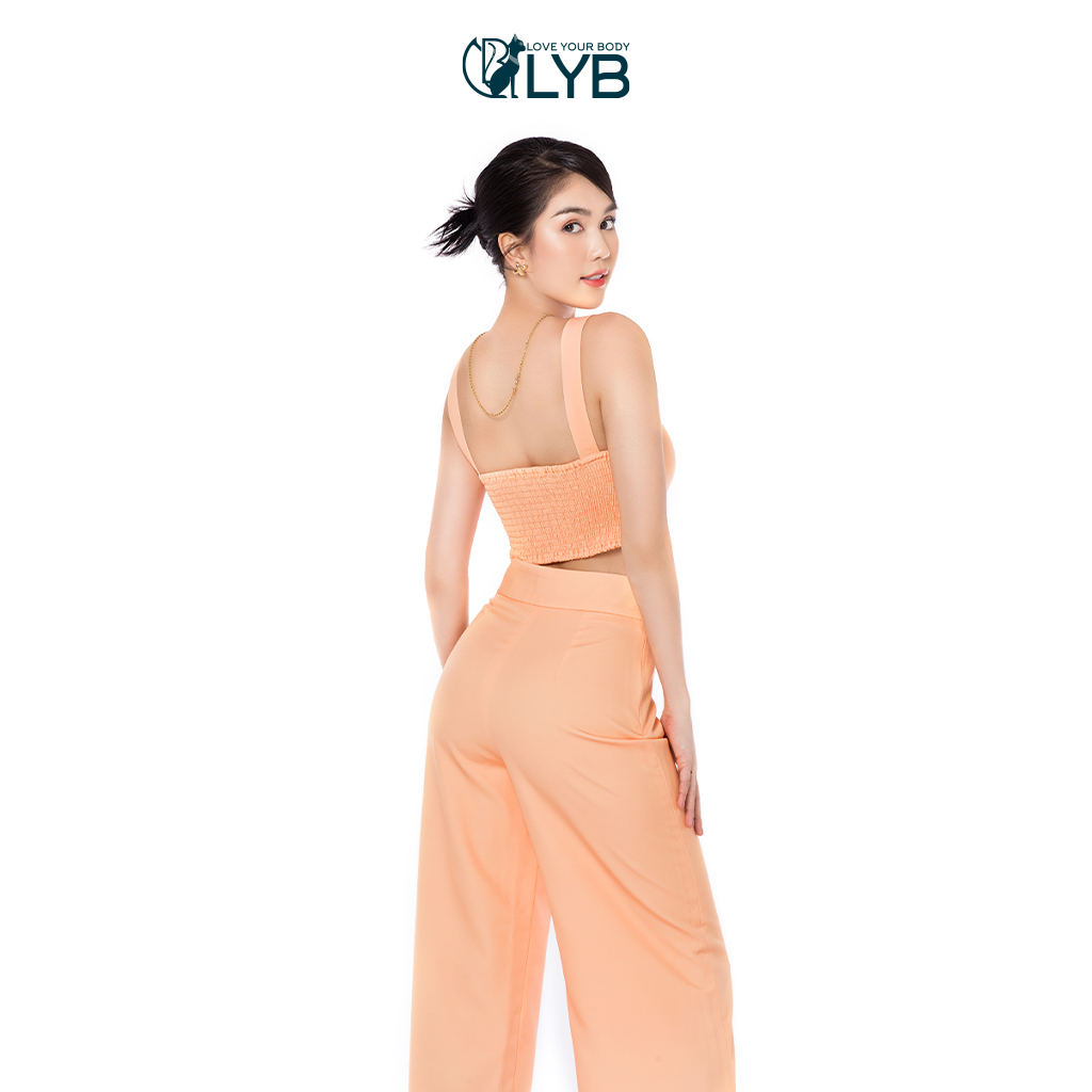 Bộ vesr form suông 3 món trẻ trung thanh lịch màu cam LYB - FW22-O00004