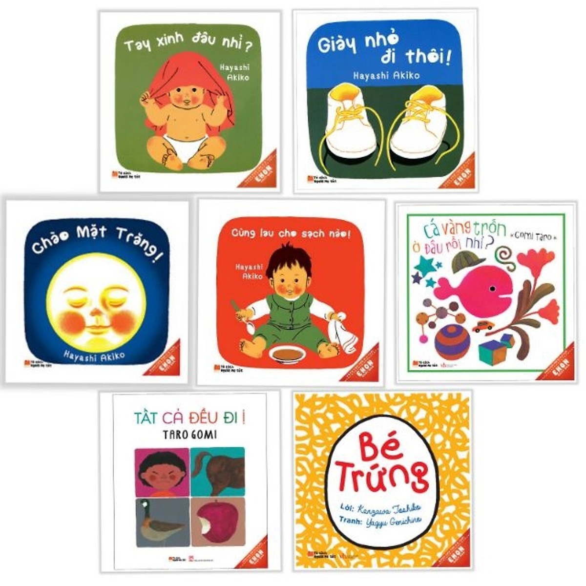 Combo 7 Cuốn 0 - 3 Tuổi Ehon Nhật Bản Tuổi Mầm Non - Tái Bản