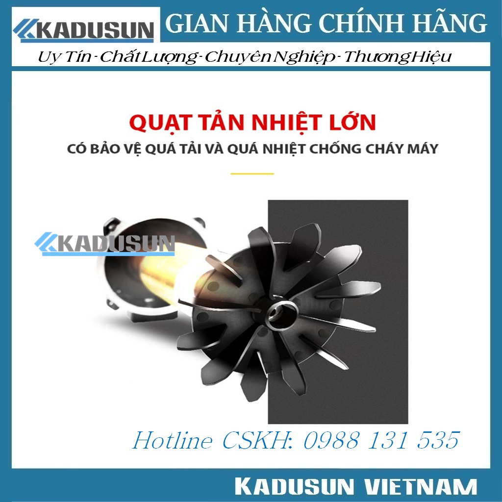 Máy rửa xe áp lực cao Kadusun K2-PXR8, công suất 2500W, chế độ Auto Stop- Chính hãng