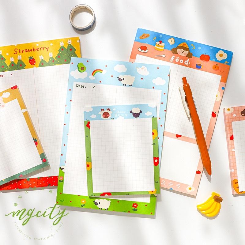 Tập giấy take note size A5 mỗi tập 50 tờ giấy dùng để ghi chép hoặc refill sổ binder DIY
