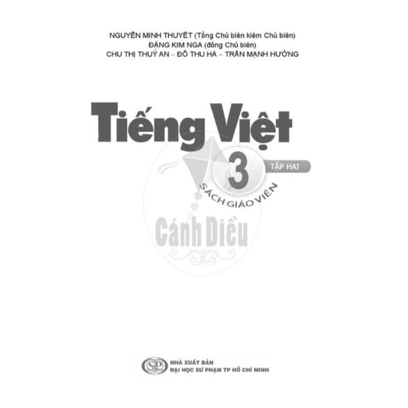 SGV Tiếng Việt Lớp 3 Tập 2 Cánh Diều Dành Cho Giáo Viên