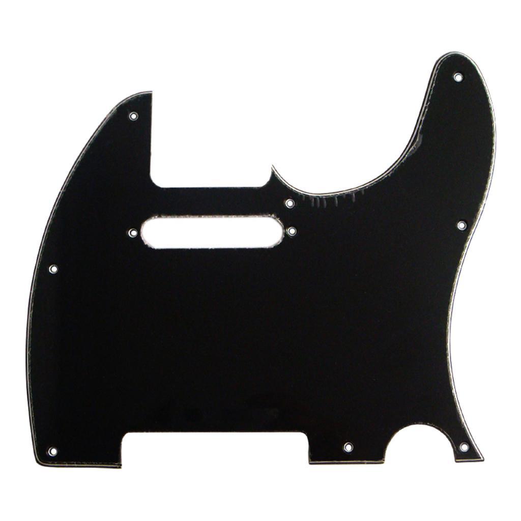 Electric Guitar Pickguard Guitar Pickguard Plate Replacement Black for