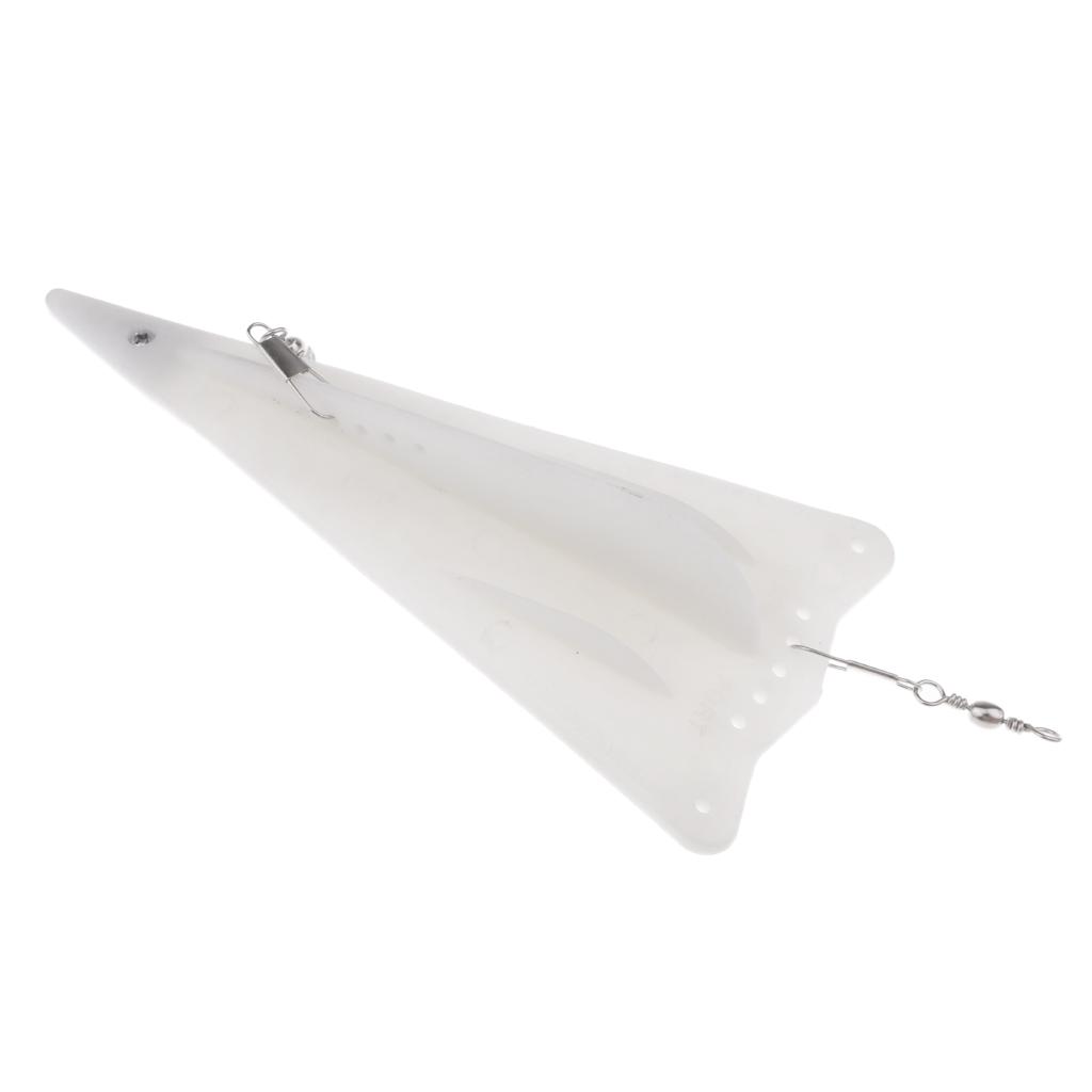 Lot 4pcs Durable Diving Trolling Board Planer Board + Lead Sinker for Boat Fishing