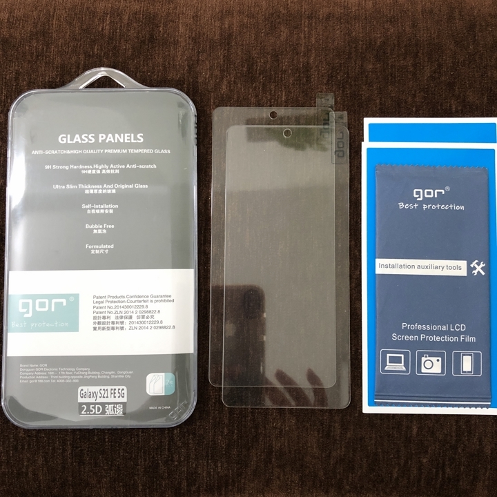 2 Cường lực cho Samsung S21 FE loại tốt Gor - Hàng nhập khẩu