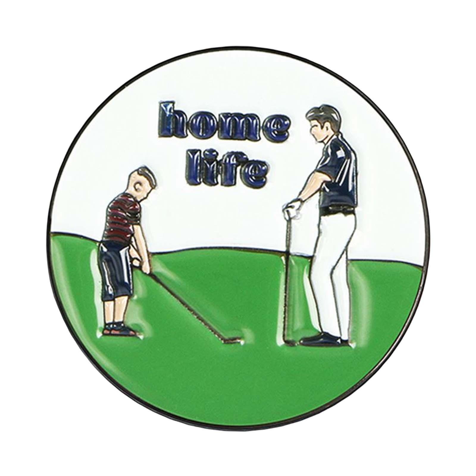Golf Ball Marker for Women Men Golfer, Metal