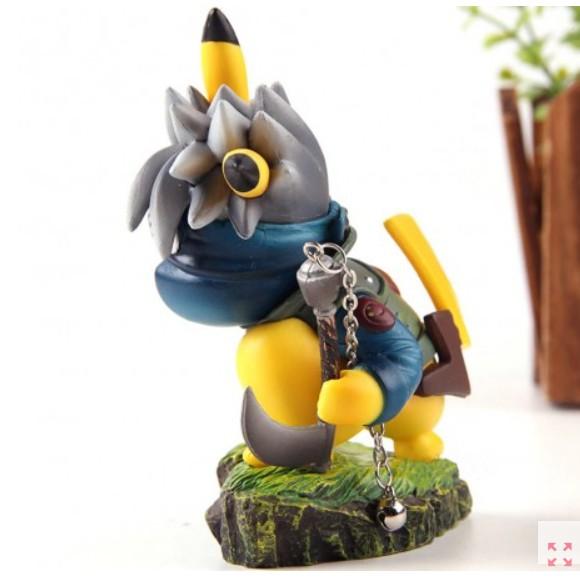 Mô Hình Pikachu Cosplay Kakashi xích kim loại 11cm