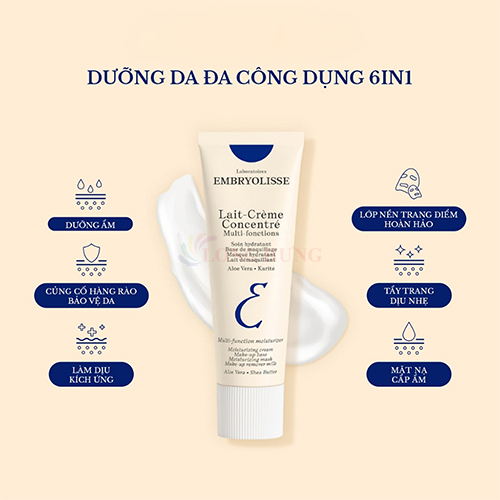Kem dưỡng phục hồi da Laboratoires Embryolisse Lait-Crème Concentré (2ml/5ml/30ml/75ml) - Hàng chính hãng
