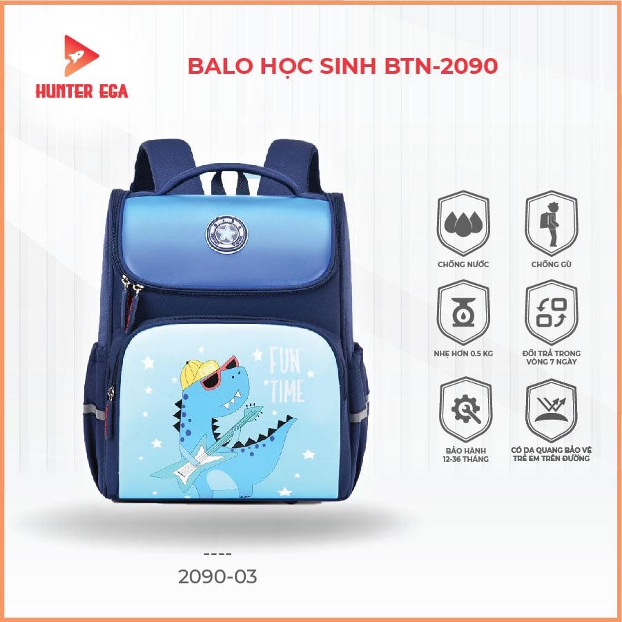 Balo Chống Gù Tiểu Học Bé Trai Bé Gái Bao Bền Đẹp 4 Màu BTN 2090