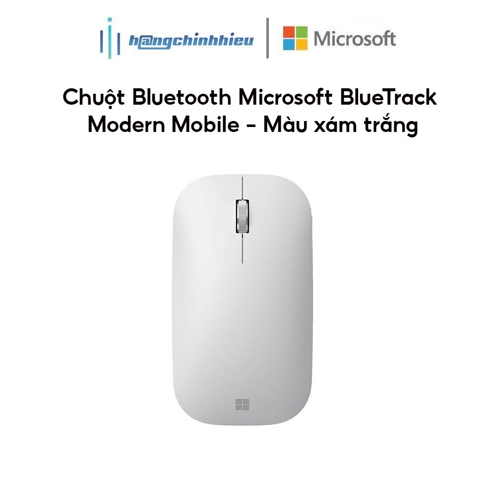 Chuột Bluetooth Microsoft BlueTrack Modern Mobile - Xám trắng Hàng chính hãng