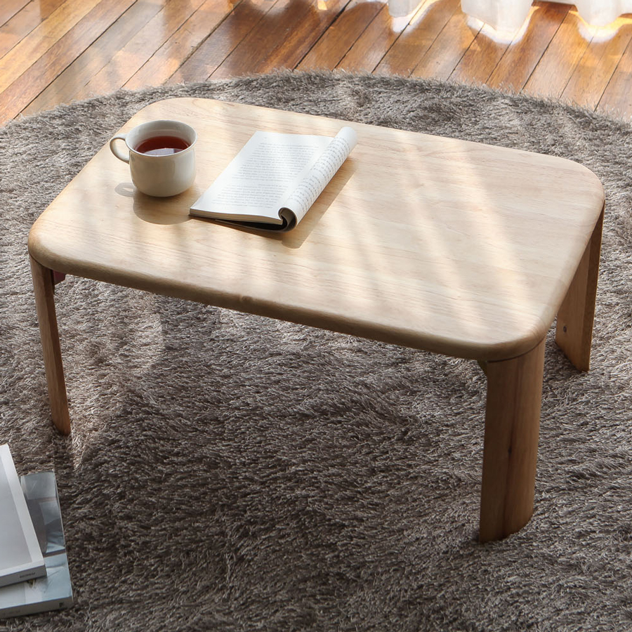 Bàn Trà Sofa C Table Nội Thất Kiểu Hàn - Gỗ Tự Nhiên (Size XS)