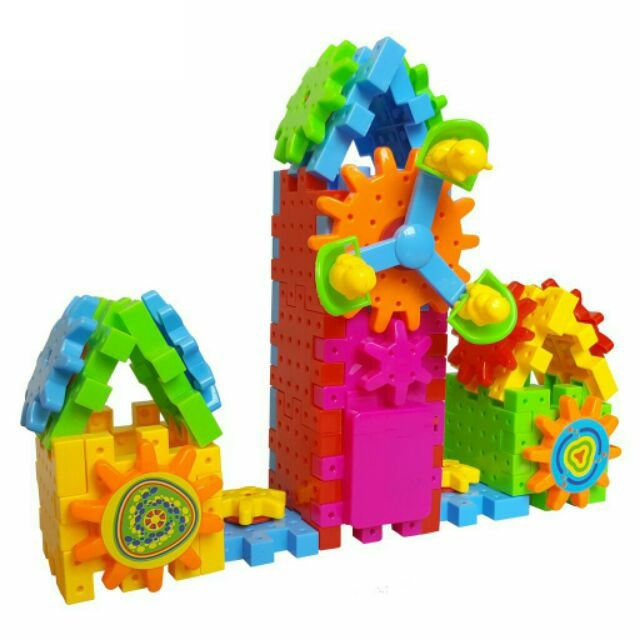 Bộ đồ chơi lắp ghép bánh răng 3D phát triển trí thông minh cho bé - Bánh răng chuyển động
