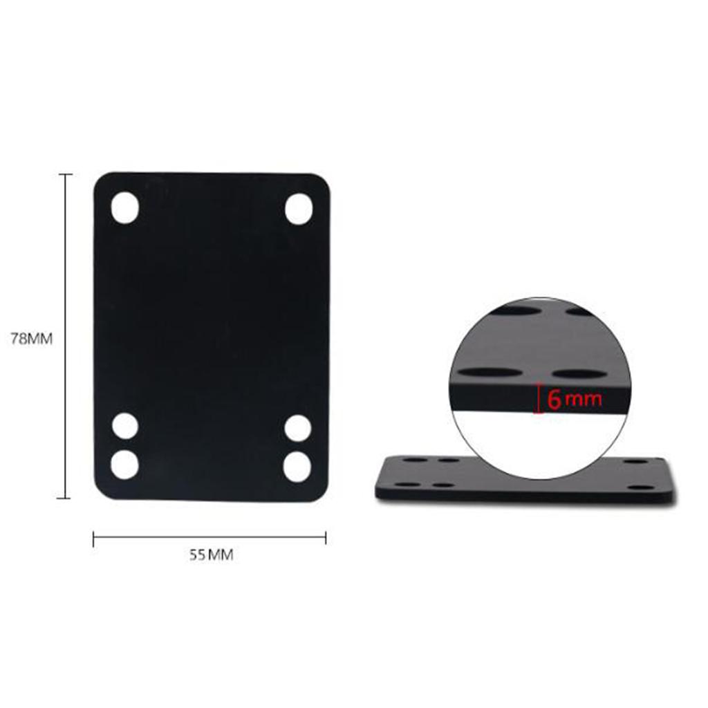 2Pack Longboard Skateboard Riser Pads Hardware Set Shock Pad for Men Women Outdoor Skateboarding Accessories