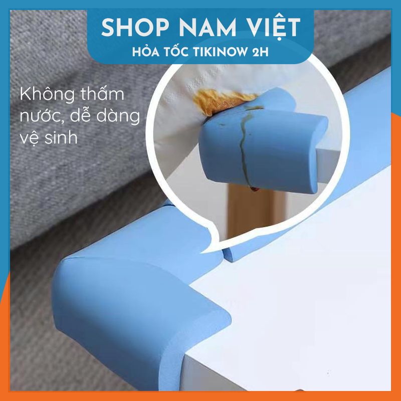 Set 4 Miếng Xốp Bọc Cạnh Bàn, Bịt Góc Tủ Bảo Vệ An Toàn Cho Bé