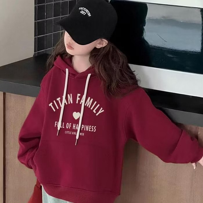 Áo Hoodie Bé Gái Form Rộng Năng Động In Hình Siêu Xinh Chất Nỉ Từ 18-45kg Dành Cho Bé Gái