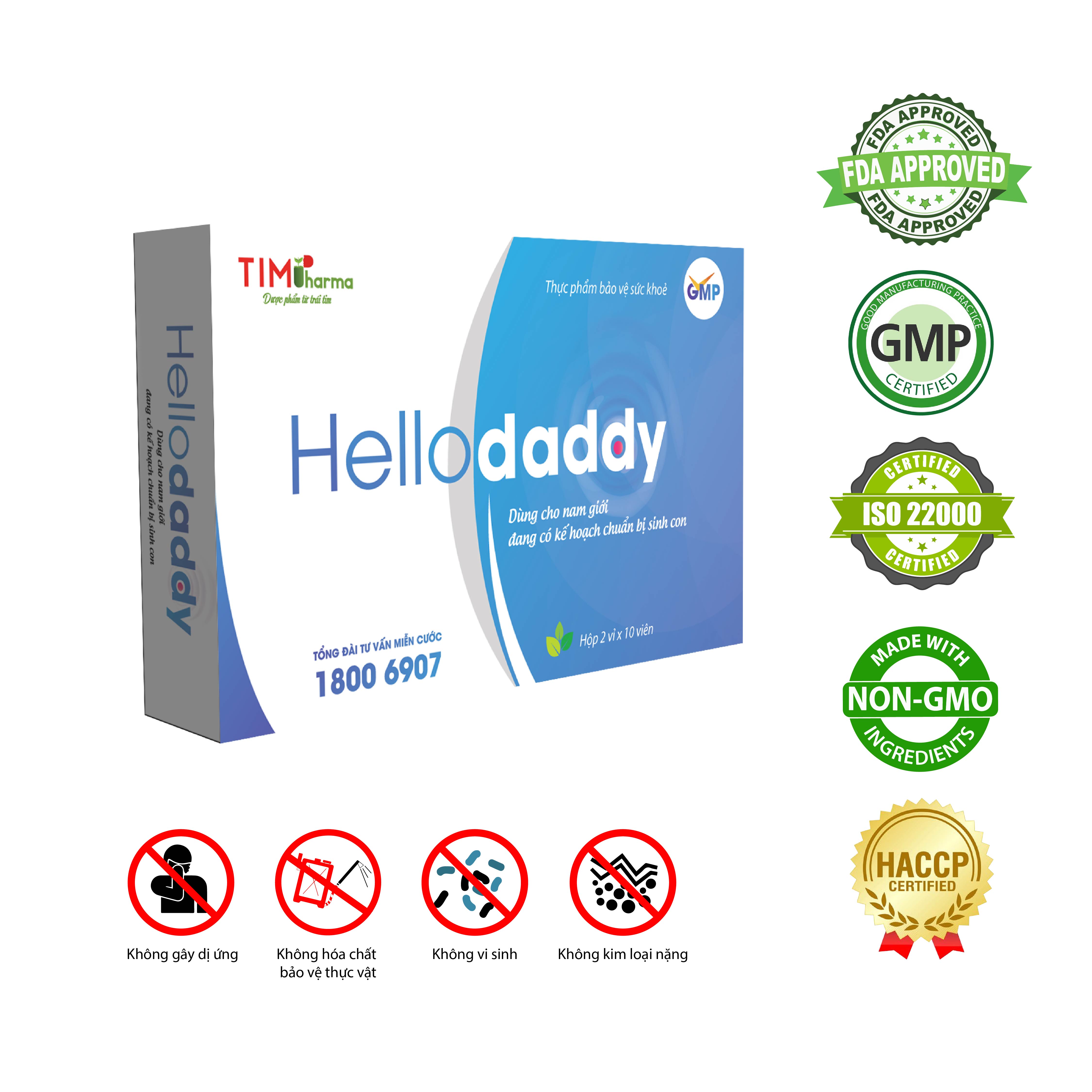 TPBVSK HELLO DADDY – Dùng cho nam giới đang có kế hoạch chuẩn bị có con