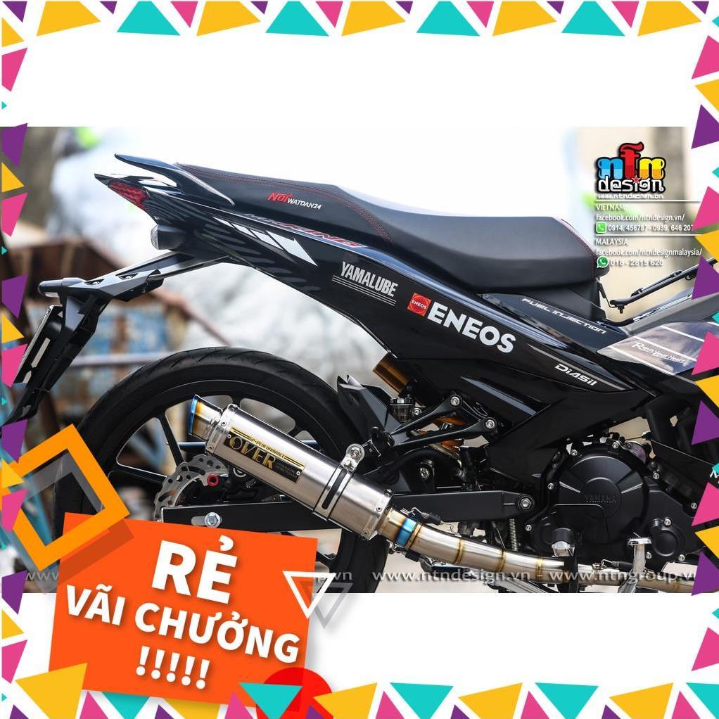 Tem Rời Exciter 150 Mẫu Monster Trắng Đen