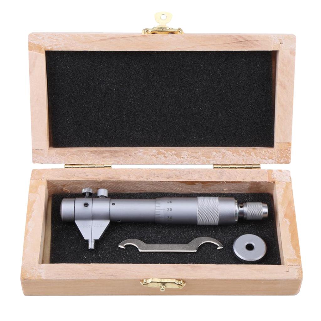 Kẹp Phanh Loại Bên Trong Micromet Đo Dụng Cụ 5-30 Mm 0.01 Mm, Thép Không Gỉ