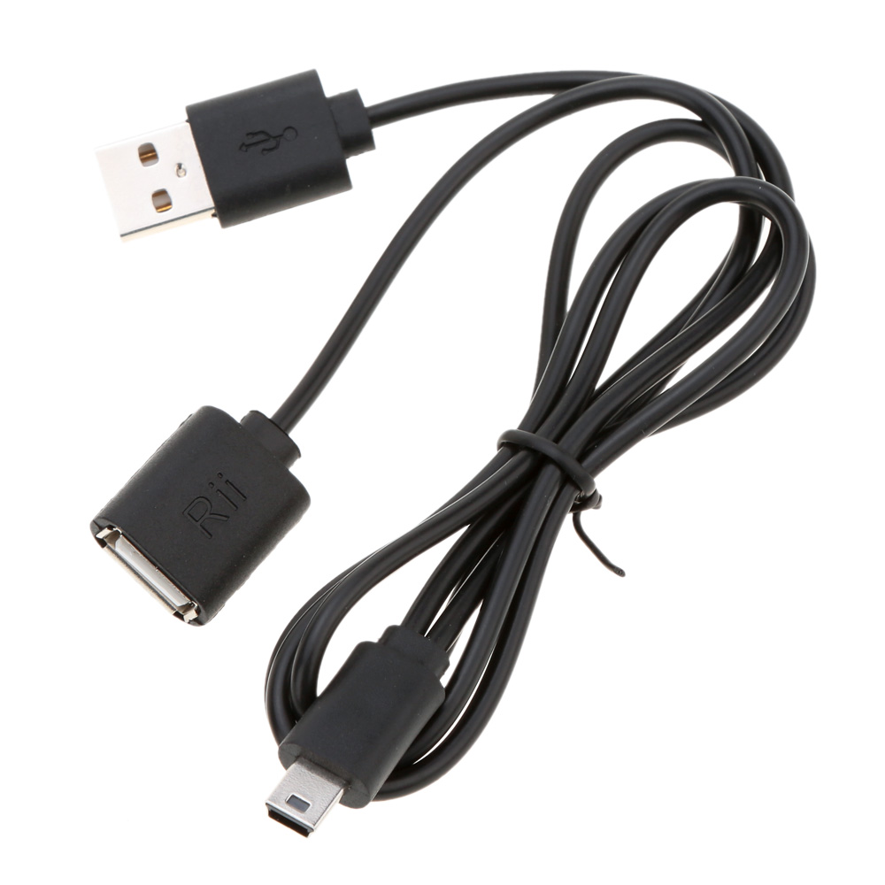 Bàn Phím Không Dây Rii Mini X1 Handheld 2.4g Cho PC Máy Tính Xách Tay TV Thông Minh, Màu Đen
