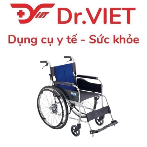 Xe lăn MIKI BAL-1 khung hợp kim nhôm phủ sơn tĩnh điện mờ cao cấp đến từ Nhật Bản, nhẹ và chắc chắn.