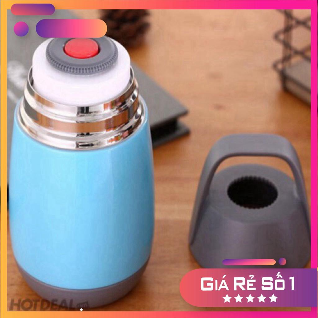 Bình Ủ Cháo Giữ Nhiệt Đa Năng 2 Lớp 450ml Tiện Dụng - Bình Ủ Cháo Cho Bé có Quai Xách-XUẤT NHẬT-LÕI INOX-Bình Ủ Mini