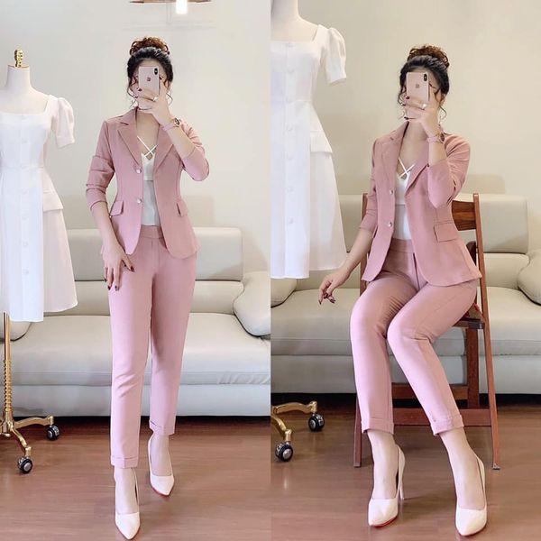 Bộ vest dáng dài ôm bigsize cho người béo mập