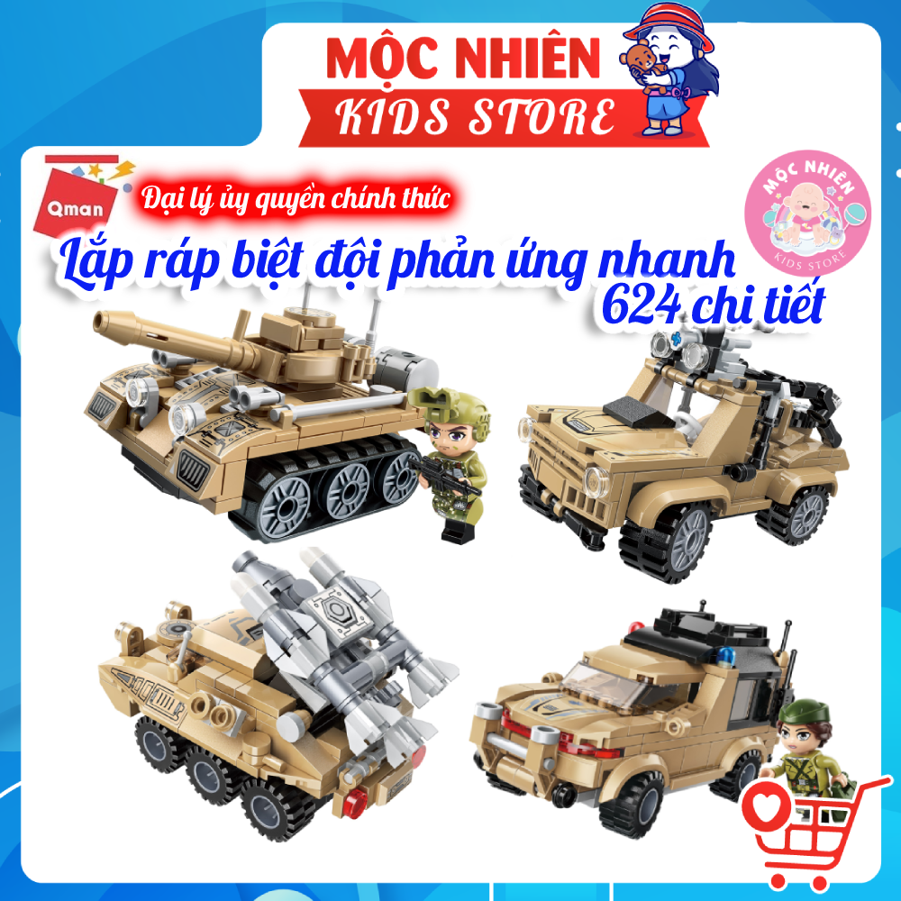 Đồ chơi lego lắp ráp xếp hình Qman 22011: Đội phản ứng nhanh (624 mảnh ghép) dành cho bé trên 6 tuổi