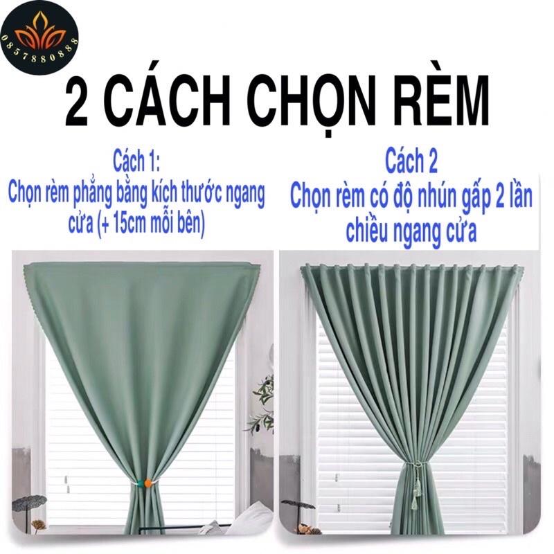 Rèm dán tường màu xám,rèm cửa sổ rèm vải thô che nắng 100%