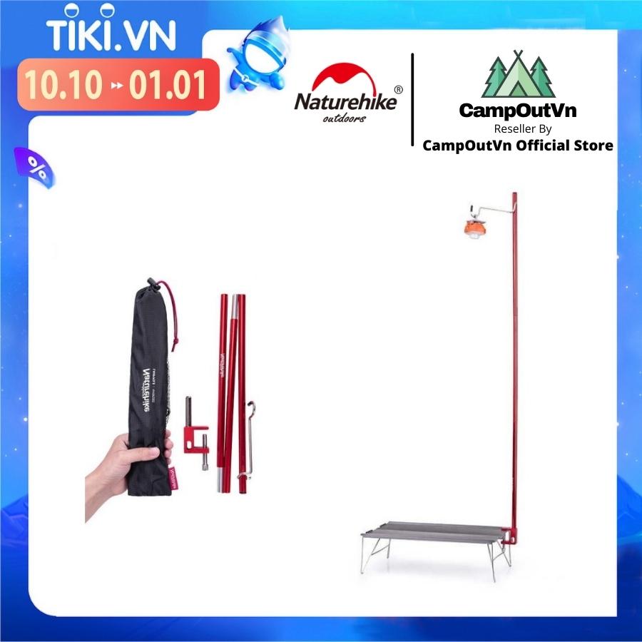 Đồ cắm trại cây treo đèn bàn campoutvn naturehike NH19PJ003 du lịch dã ngoại nhôm xếp gọn kết có túi đựng kèm A109