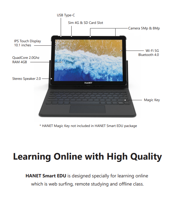 Máy Tính Bảng HANET Smart EDU Model T432 (Hàng chính hãng)